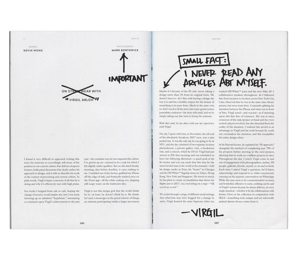 HYPEBEAST MAGAZINE ISSUE 20: THE X ISSUE - VIRGIL ABLOH COVER