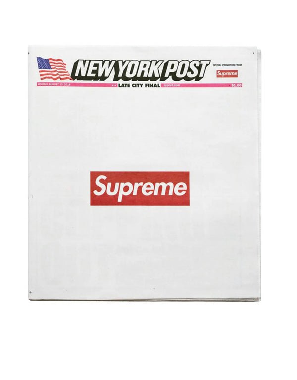 SUPREME NEW YORK ( LATE CITY FINAL EDITION) NEWSPAPER