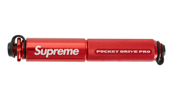 SUPREME LEZYNE POCKET DRIVE PRO BIKE PUMP RED