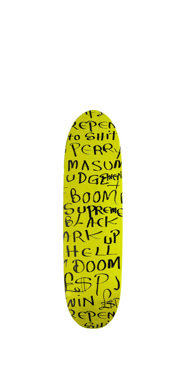 SUPREME X LEE SCRATCH PERRY BLACK ARK CRUISER DECK FLUORESCENT YELLOW