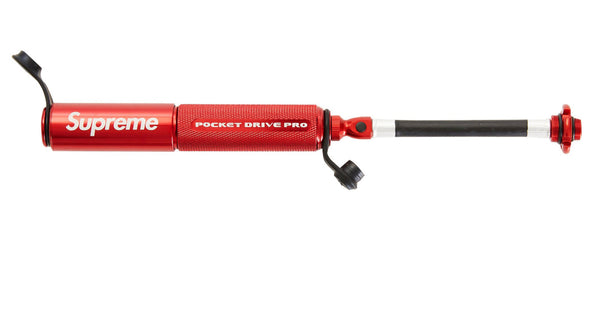 SUPREME LEZYNE POCKET DRIVE PRO BIKE PUMP RED